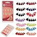 New 24pcs Pure Toe Nails Full Cover Pedicure False Nail Art Tips with File - Wedding/ Summer/ Beach/ Party - Vermeil