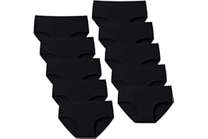 Domee Culotte Shorty sous-vêtement Coton Ado Fille Lot de 10