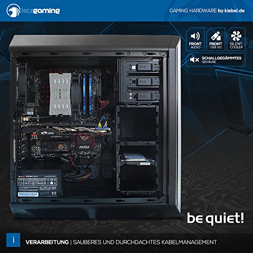 Kiebel Gamer-PC [184159] Defender 7.1 – Intel i5-7600K (4×3.8 GHz) | BeQuiet! Pure Rock | 16GB DDR4-2666 | 250GB M.2 SSD + 2TB HDD | MSI GeForce GTX 1070 GamingX 8G | MSI Z270 GAMING Pro Carbon | DVD | Sound | Gaming-LAN | Win10 - 7