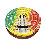 Número de modelo: KB21. Kalimba - Piano de dedo de 7 teclas de madera maciza de coco africano, Kalimba Mbira, pulgar, Kalimba para niños