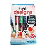 Hot Designs - Nail Varnish Art Pens - Pack Of 6 Colours - Basic Beauty