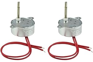 CONQUERALL 2PCS TYC40 Kleiner Synchronmotor 12V AC 5r/min CW/CCW Welle 35mm Flush Shaft Für Weihnachtsbaum Schulprojekt Elektrischer Ventilator Schüttelköpfe, Gebetswalzen