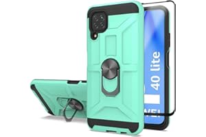 Cuoqing Funda Huawei P40 Lite, Funda P40 Lite con 1 Película Protectora, 360 Grados Proteccion Hard PC y Silicona TPU Carcasa Antigolpes Funda Carcase para Huawei P40 Lite