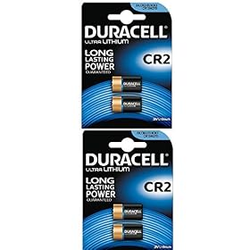 DURACELL Lot de 4 Piles photo Lithium Ultra CR 2 blister de 2 x2
