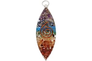 LAMARE - Ciondoli di Resina Chakras - Stile Orgonite - Design Armonioso - Cristalli Energetici - Materiali di Eccellenza - Uso Quotidiano e Regalo Perfetto - 1 Unità (Chakra Occhio)