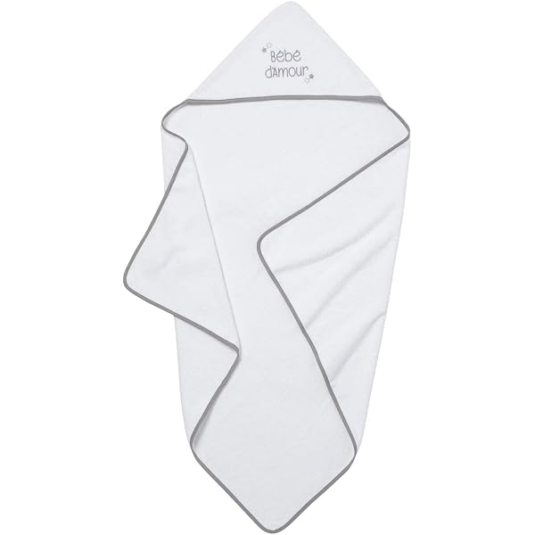 Interbaby Kapuzenbadetuch 100x100 Cm | 100% Baumwolle | Weich & Saugstark | Für Babys
