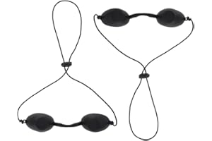 REQAG 2 sztuki okulary do opalania solarium miękkie silikonowe trwałe wygodne okulary ochronne czarne odpowiednie do kliniki kosmetycznej lub domu