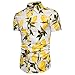 Produktbild IMJONO Pers5onlichkeit Männer Casual Schlank Kurzarm Fruit Printed Shirt Top Bluse(Weiß,XX-Large)
