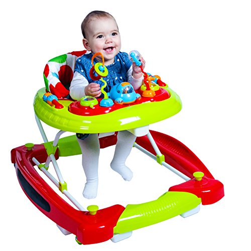 Red Kite Baby Go Round Twist Babywalker/Rocker (INCLUDES 2 DOOR STOPPERS)