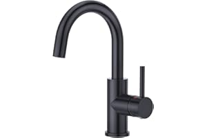 Grifo para lavabo de baño de latón Crea (mango único mezclador), cromado