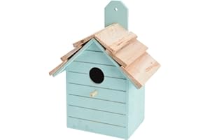ABRUS® Wooden Bird House Outdoors | Assorted Decorative Hanging Bird House Garden (Green)