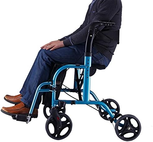 PuMaple Wheels Luxury Lightweight Folding Self Propelled Wheelchair Attendant Running Brakes Removable Footrests Puncture Proof With Armrest And Portable