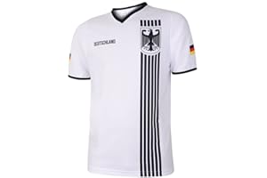 KINGDO Germany Home Jersey - Stripes Black White - Children and Adults - Boys - Men - Football Jersey - Football Gifts - Sports T-Shirt - Sportswear