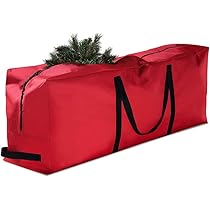 Odot Sacca per Albero di Natale, Borsa Albero di Natale in Tessuto Oxford 600D - Rosso Borsa per Albero di Natale con Cerniera e Manici - Impermeabile Protegge da Polvere - Adatta