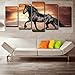 Produktbild adgkitb canvas Fünf Stücke Rahmen Wandbild Einfache Rappe Tier Neue Wandmalerei Cuadros es Habitacion Schlafzimmer Wohnzimmer