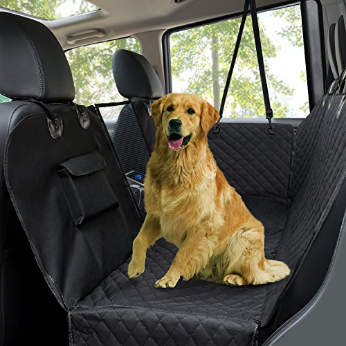 Housses pour siège auto pour chien, siège pour animal de compagnie, housse de siège arrière étanche et anti-rayures et antidérapante, adaptable sur les camions et les VUS, noir