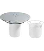 Couvercle Bonde Douche ANBOO - Chrome Ou Blanc - Anti-odeur - Ø 90mm - Remplacement Facile