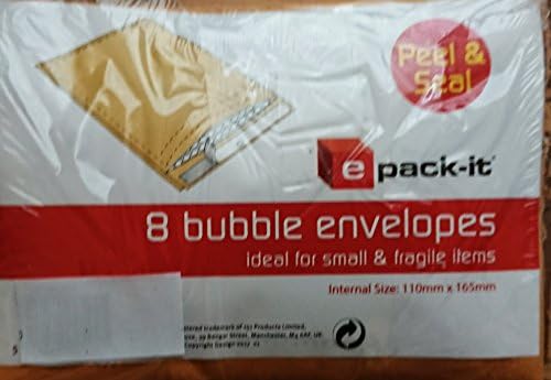 16 Peal &amp; Seal Bubble Envelopes/2 packs of 8