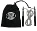 Produktbild BAY® Fitness ALUMINIUM Profi Springseil + CANVAS BAG - Jump Rope mit Kugellager und Antirutschgriffen double unders under (Geeignet für Boxen, MMA, Kickboxen) für Anfänger und Profis Stahl mit Kugellager 280 300 320 cm Springseil, längenverstellbar Sprungseil Springseile Hüpfseil Kinder Damen Frauen Kids Erwachsene verstellbar Fitness High Speed, kugelgelagert, Stahlseele Boxen Fitness Kampfsport Kickboxen Muay Thai Thaiboxen