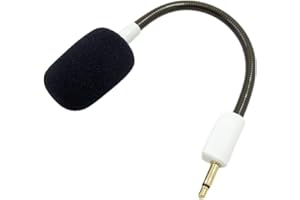 Yaowanguan Mic Microphone Replacement for Razer BlackShark V2/V2 Pro/V2 SE Gaming Headset,Detachable 3.5mm Game Boom BlackShark V2/V2 Pro/V2 SE Mic Microphone w/Foam(White)