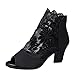 Produktbild VECDY Schuhe Damen, Frauen Reißverschluss Damen Knöchel Heels Lässige Open Toe Lace Party Singel Schuhe Elegant Freizeitschuhe Laufschuhe