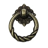 Maße ca.: 5 x 2,9 cm Sadingo Schubladengriff, Kistengriff - 1 Stück - Ring - Bronzefarben - 5 x 2,9 cm