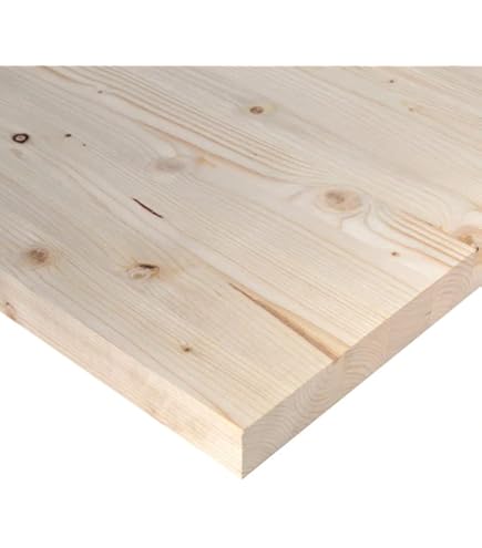 Tavola In Legno Abete Lamellare Naturale - 250x50 Cm Spessore 18 Mm - Foto 4