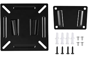 ZERONE Monitor do montażu ściennego, regulowany uchwyt ścienny do płaskiego ekranu LCD Led Tv PC plazmowe 12-24 cali
