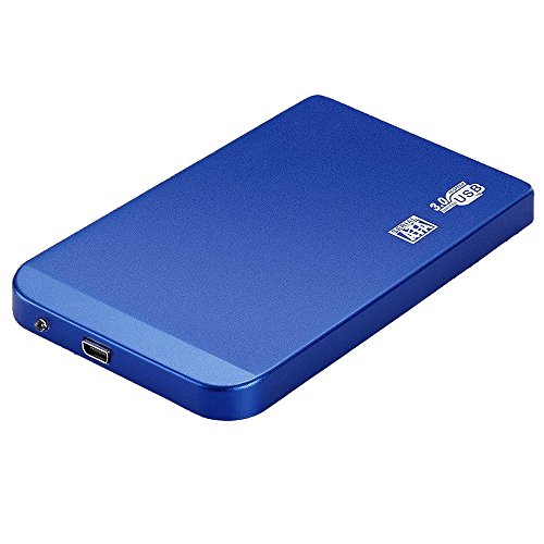 Unita ‚Festplatte – TOOGOO(R)Ausserhalb Box Gehaeuse fuer 2,5 „SATA HDD Festplatte Hard Drive USB 3.0 Kompatibel mit Windows 2000 / Windows Me / Windows 98 / XP / Vista / 7/8, Mac OS 9.1 / 10.8 -. Blau - 6
