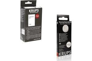 E ELECTROTODO REPUESTOS Y PEQUEÑO ELECTRODOMESTICO Pack Descalcificador + Limpiador Compatible con Cafeteras Krups | Kit Antical Original & Compatible | Limpieza Profesional de Cafeteras Automáticas y Espresso