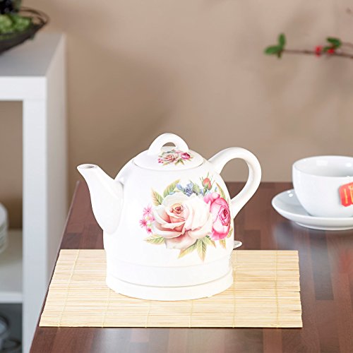 Rosenstein & Söhne Keramik-Wasserkocher WSK-200.rtr, 1 Liter - 2