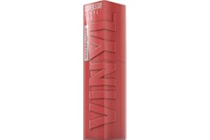 Maybelline New York Tinta Labbra a Lunga Tenuta Superstay Vinyl Ink, Per un Effetto Vinilico fino a 16H, Finish Luminoso e Senza Sbavature, Formula Vegana, Tonalità: 15 PEACHY