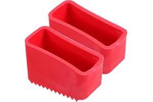 OPERITACX 2Pcs Rubber Ladder Feet Covers, Anti-Slip Replacement Foot Cover, 2X5CM LadderLeg Protective Pad, Folding Ladder Feet for Home Industrial