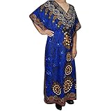 Indiatrendzs Womens Caftans Printed Kimono Kaftan Dress (Chest 56)