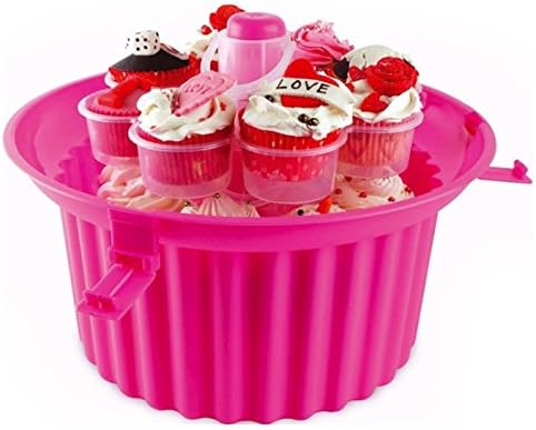 3 Tier 24 Cupcakes Holder - Plastic Construction - 3 Removable Trays - Each Tray Can Hold 8 Cupcakes