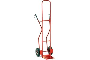 LIFT MATE Very Tall Back Sack Truck with Skids (250kg Capacity) - Heavy Duty Hand Trolley - Steel Sack Trolley