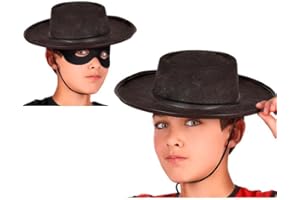 DISBACANAL Sombrero cordobés infantil - Negro