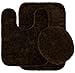 Produktbild Girlande Teppich 2 traditionelle Nylon Waschbar Badezimmer Teppich Set, Mikrofaser, Schokoladenbraun, 3-Piece Set
