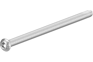 DTGN M6-1x100mm Button Head Socket Cap Screws - 1Pack - Good for Road Bicycle, Mountain Bike, Auto, Motorcycle - 316 Stainless Steel Whitewashed - Hex Drive Fasteners