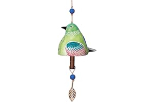 ‎CXINLKY CXINLky Bird Song Bell, Vogelgesang Glocke Windspiel Gartendeko für Draußen, Vogelgesang Glocke Gartendekoration, Vogel Glocke Windspiel Hängendes Windspiel für Garten Dekor-Grün
