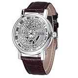 Frauen Armbanduhr,Ultra Dünne Armbanduhren für Damen Günstige Uhren Mode Analoge Quarz Uhr Luxus Armband Uhren Casual Leder Uhren Damen Business Mädchen Frau Uhr Cassic Damenuhr