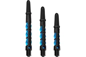 Harrows Dart Shafts Carbon ST Stems with Pyramid Rings, Multiple Lengths, Multiple Colours