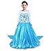 Produktbild Tacobear Schneekönigin Elsa Prinzessin Partykleid Kostüm neue Prinzessin Party Cosplay Kostüm lange dress up mit einem Abzeichen von Elsa Prinzessin (5~6T)