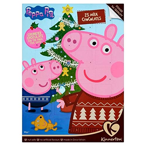Preisvergleich Produktbild Kinnerton Peppa Schwein Vereitelten Schokolade Kalender 90G