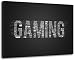 Produktbild Gaming Schriftzug Format:60x40 cm Bild auf Leinwand bespannt, riesige XXL Bilder komplett und fertig gerahmt mit Keilrahmen, Kunstdruck auf Wand Bild mit Rahmen, günstiger als Gemälde oder Bild, kein Poster oder Plakat