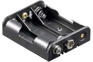 GOOBAY Wentronic BH AA 3 x d passives Holder Black – Holders (passives Holder, Black)