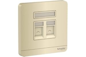 Schneider Electric AvatarOn, 2 telephone sockets, Wine Gold (Model Number-E8332RJS4_WG)
