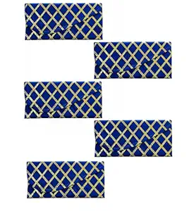 Moira Silk Gota Blue Envelopes 5pcs 21 X11 cms for Shagun, Sagun, Gifting