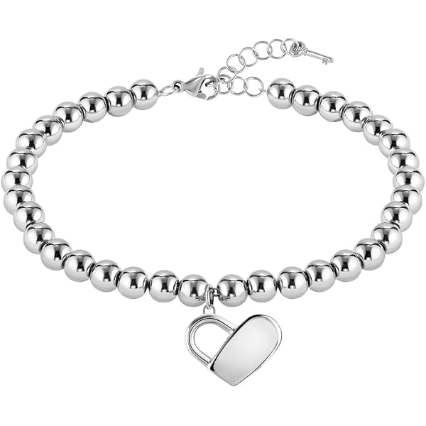 BOSS Jewelry Braccialetto a Catena da Uomo Collezione DOUBLE B ABSOLUTE in Acciaio Inox con Charms Doppi B - 1580742M, BRACELET