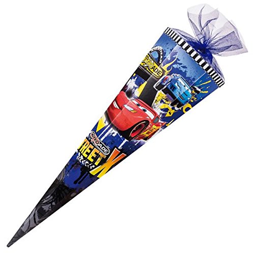 Nestler Schultüte Disney Cars Nitro Sound Zuckertüte Schulanfang Einschulung: Größe: 85 cm 6eckig